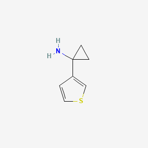 molecular formula C7H9NS B1442759 1-(Thiophen-3-yl)cyclopropan-1-amine CAS No. 920501-70-8