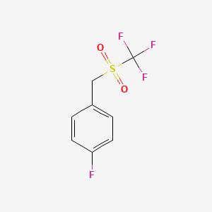 molecular formula C8H6F4O2S B1442762 4-Fluorophenyl(trifluoromethylsulfonyl)methane CAS No. 2408-04-0