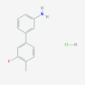 molecular formula C13H13ClFN B1442766 3-(3-氟-4-甲苯基)苯胺盐酸盐 CAS No. 1352318-32-1