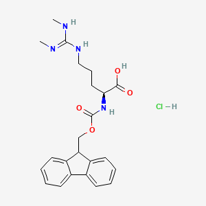 molecular formula C23H29ClN4O4 B1442770 Fmoc-Arg(Me2,symmetric)-OH.HCl CAS No. 1330286-46-8