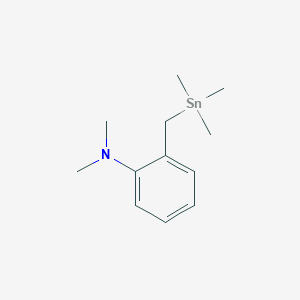 molecular formula C12H21NSn B14427710 N,N-Dimethyl-2-[(trimethylstannyl)methyl]aniline CAS No. 84457-45-4