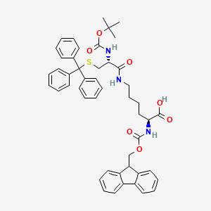 molecular formula C48H51N3O7S B1442778 Fmoc-lys(boc-cys(trt))-OH CAS No. 587854-43-1