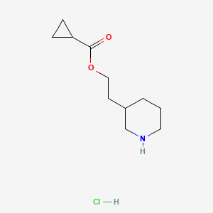 2-(3-Piperidinyl)ethyl cyclopropanecarboxylate hydrochloride