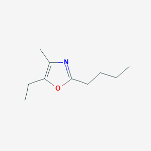 molecular formula C10H17NO B14427820 2-Butyl-5-ethyl-4-methyl-1,3-oxazole CAS No. 84028-02-4