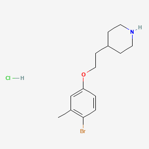 4-[2-(4-Bromo-3-methylphenoxy)ethyl]piperidine hydrochloride