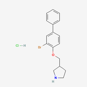 3-{[(3-Bromo[1,1'-biphenyl]-4-yl)oxy]-methyl}pyrrolidine hydrochloride