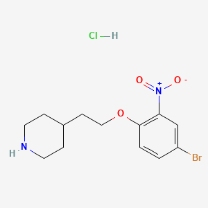 4-Bromo-2-nitrophenyl 2-(4-piperidinyl)ethyl ether hydrochloride