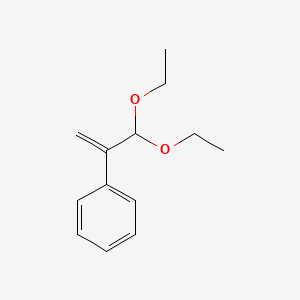 molecular formula C13H18O2 B14427872 Atropaldehyde diethyl acetal CAS No. 80234-04-4