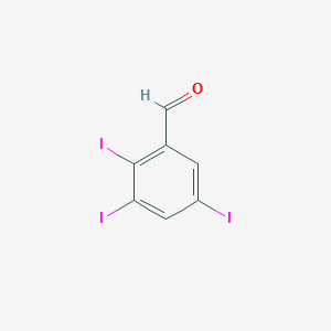 molecular formula C7H3I3O B1442791 2,3,5-Triiodobenzaldehyde CAS No. 477534-99-9