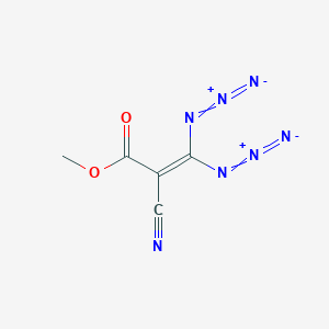 molecular formula C5H3N7O2 B14427950 Methyl 3,3-diazido-2-cyanoprop-2-enoate CAS No. 82140-87-2
