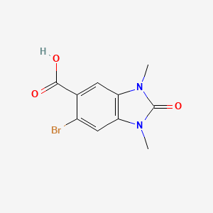 6-bromo-1,3-dimethyl-2-oxo-2,3-dihydro-1H-1,3-benzodiazole-5-carboxylic acid