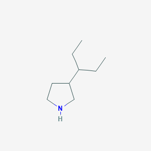 molecular formula C9H19N B1442805 3-(Pentan-3-yl)pyrrolidine CAS No. 1249423-87-7