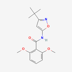 molecular formula C16H20N2O4 B14428051 N-(3-tert-Butyl-1,2-oxazol-5-yl)-2,6-dimethoxybenzamide CAS No. 82558-55-2