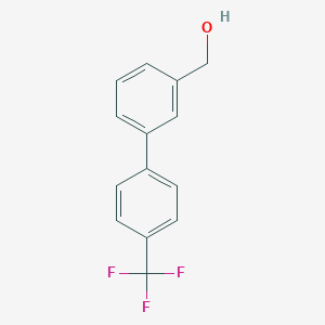 molecular formula C14H11F3O B144281 (4'-Trifluoromethylbiphenyl-3-yl)methanol CAS No. 126485-55-0