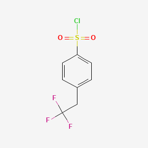 molecular formula C8H6ClF3O2S B1442813 4-(2,2,2-TRIFLUOROETHYL)BENZENE-1-SULFONYL CHLORIDE CAS No. 883146-03-0