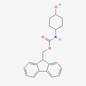 molecular formula C21H23NO3 B1442823 9H-fluoren-9-ylmethyl N-(4-hydroxycyclohexyl)carbamate CAS No. 1341479-28-4