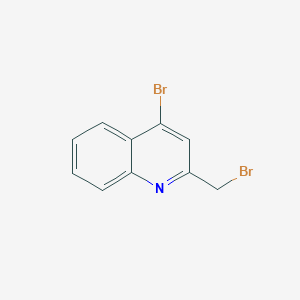molecular formula C10H7Br2N B1442825 4-Bromo-2-(bromomethyl)quinoline CAS No. 89446-61-7