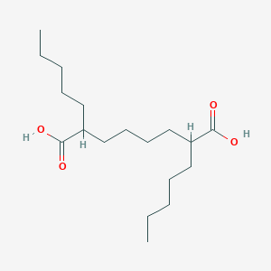 molecular formula C18H34O4 B14428277 2,7-Dipentyloctanedioic acid CAS No. 84426-33-5