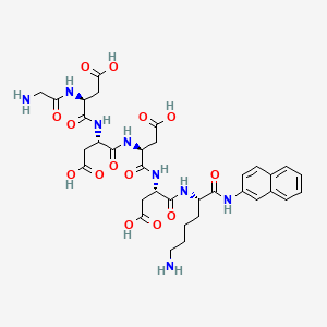 molecular formula C34H44N8O14 B1442828 Glycyl-aspartyl-aspartyl-aspartyl-aspartyl-lysine-2-naphthylamide CAS No. 70023-02-8