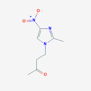 molecular formula C8H11N3O3 B144283 4-(2-methyl-4-nitro-1H-imidazol-1-yl)butan-2-one CAS No. 126664-28-6