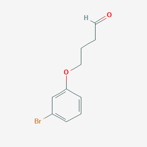 molecular formula C10H11BrO2 B1442831 4-(3-Bromophenoxy)butanal CAS No. 1247713-60-5