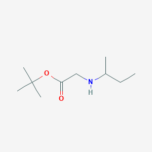 molecular formula C10H21NO2 B1442833 Tert-butyl 2-[(butan-2-yl)amino]acetate CAS No. 1183159-54-7