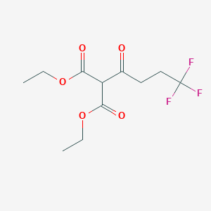 molecular formula C11H15F3O5 B1442834 1,3-二乙基 2-(4,4,4-三氟丁酰基)丙二酸酯 CAS No. 163714-64-5
