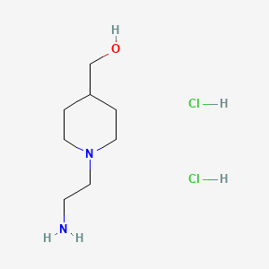 molecular formula C8H20Cl2N2O B1442837 [1-(2-氨基乙基)哌啶-4-基]甲醇二盐酸盐 CAS No. 1311315-83-9