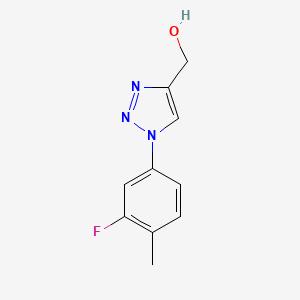 molecular formula C10H10FN3O B1442839 [1-(3-fluoro-4-methylphenyl)-1H-1,2,3-triazol-4-yl]methanol CAS No. 1250228-33-1