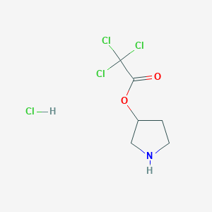 3-Pyrrolidinyl 2,2,2-trichloroacetate hydrochloride