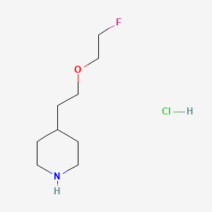 molecular formula C9H19ClFNO B1442843 4-[2-(2-氟乙氧基)乙基]哌啶盐酸盐 CAS No. 1219967-26-6