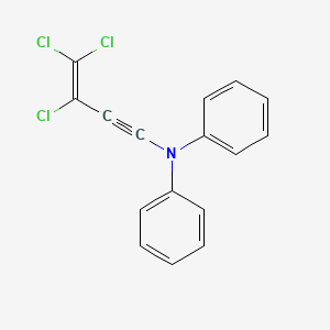 molecular formula C16H10Cl3N B14428454 N-Phenyl-N-(3,4,4-trichlorobut-3-en-1-yn-1-yl)aniline CAS No. 82505-77-9