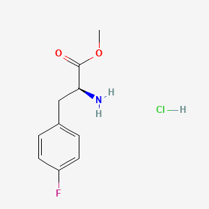 molecular formula C10H13ClFNO2 B1442849 4-Fluoro-L-phenylalanine methyl ester, HCl CAS No. 64231-55-6