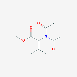 molecular formula C10H15NO4 B14428511 Methyl 2-(diacetylamino)-3-methylbut-2-enoate CAS No. 81629-71-2