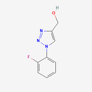 molecular formula C9H8FN3O B1442852 [1-(2-fluorophenyl)-1H-1,2,3-triazol-4-yl]methanol CAS No. 1247781-30-1