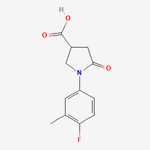1-(4-Fluoro-3-methylphenyl)-5-oxopyrrolidine-3-carboxylic acid