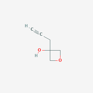 molecular formula C6H8O2 B1442855 3-(Prop-2-ynyl)oxetan-3-ol CAS No. 1354550-84-7