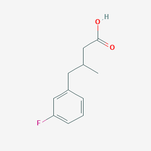 molecular formula C11H13FO2 B1442856 4-(3-Fluorophenyl)-3-methylbutanoic acid CAS No. 1354953-18-6