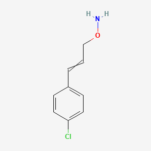 molecular formula C9H10ClNO B14428599 O-[3-(4-Chlorophenyl)prop-2-EN-1-YL]hydroxylamine CAS No. 82703-01-3