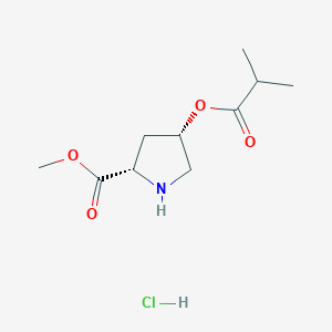 Methyl (2S,4S)-4-(isobutyryloxy)-2-pyrrolidinecarboxylate hydrochloride