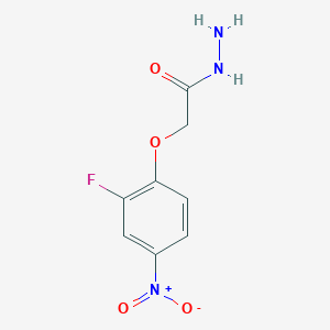 molecular formula C8H8FN3O4 B1442865 2-(2-Fluoro-4-nitrophenoxy)acetohydrazide CAS No. 1339073-38-9