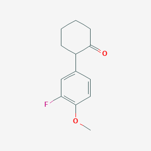 2-(3-Fluoro-4-methoxyphenyl)cyclohexan-1-one