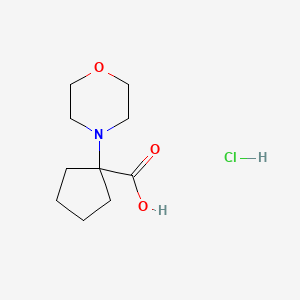 1-(Morpholin-4-yl)cyclopentane-1-carboxylic acid hydrochloride