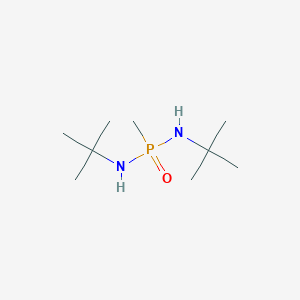 molecular formula C9H23N2OP B14428862 N,N'-Di-tert-butyl-P-methylphosphonic diamide CAS No. 79371-01-0