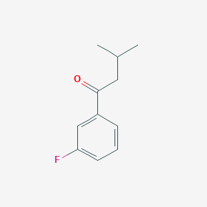 molecular formula C11H13FO B1442888 1-(3-Fluorophenyl)-3-methylbutan-1-one CAS No. 1183881-59-5