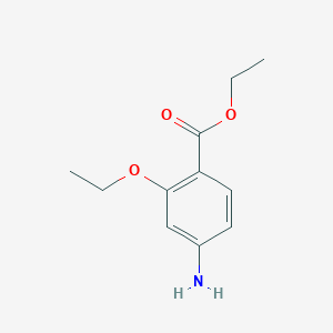 molecular formula C11H15NO3 B1442895 Benzoic acid, 4-amino-2-ethoxy-, ethyl ester CAS No. 910572-97-3