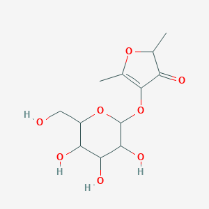 molecular formula C12H18O8 B144290 Furaneol 4-glucoside CAS No. 121063-56-7