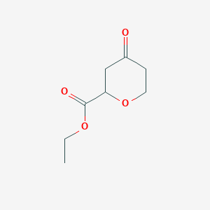molecular formula C8H12O4 B1442904 Ethyl 4-oxotetrahydro-2H-pyran-2-carboxylate CAS No. 287193-07-1