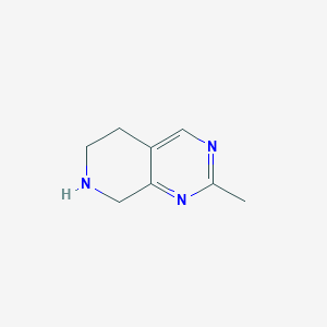 molecular formula C8H11N3 B1442909 2-Methyl-5,6,7,8-tetrahydropyrido[3,4-d]pyrimidine CAS No. 1159882-42-4