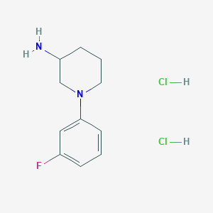 B1442912 1-(3-Fluorophenyl)piperidin-3-amine dihydrochloride CAS No. 1311316-92-3
